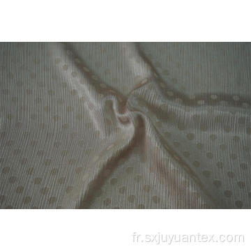 Tissu jacquard à pois froissé 100% polyester